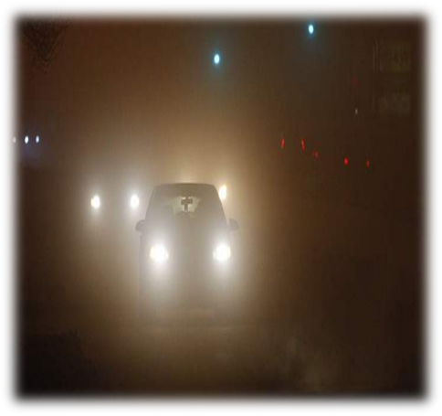 رانندگی در هوای بارانی و مه آلود
